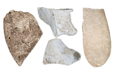 multiple beige stones with engravings on them.
