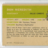 Mavin  Reebok NFL On Field Dallas Cowboys Legends Don Meredith