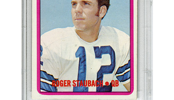 Super Bowl VI football card (Dallas Cowboys & Miami Dolphins, 1972