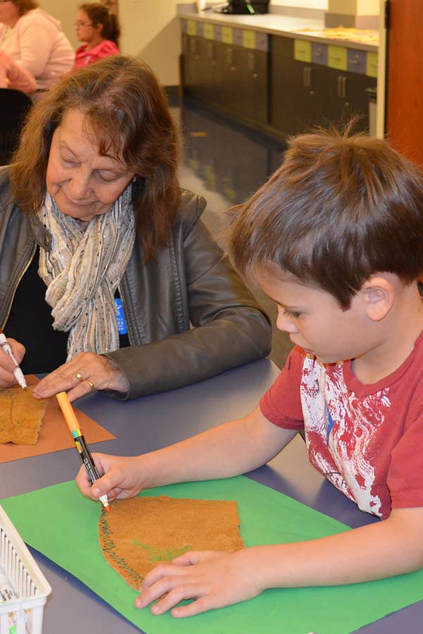 Create Your Own Family Bison Hide Painting