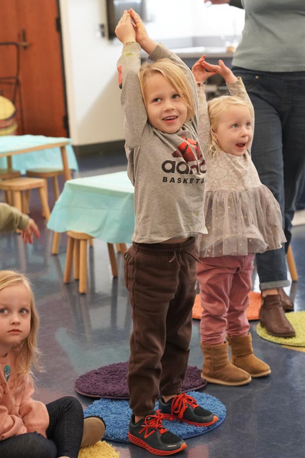 children playing in a classroom at the Bullock Museum