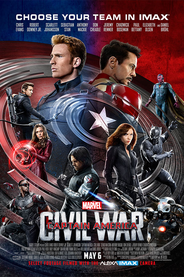 dynastie Voorloper spectrum Captain America: Civil War 2D | Bullock IMAX Theatre
