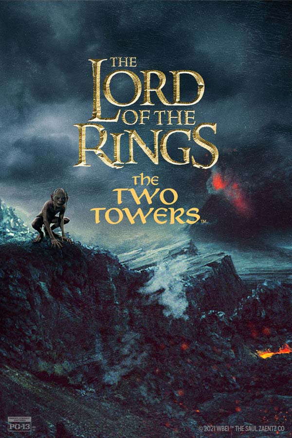 film poster for Lord of the Rings: The Two Towers